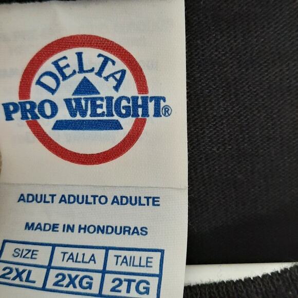 Delta Pro Weight 2XL T-Shirt Men Native American Holy Land Rights Black USA - Picture 4 of 6